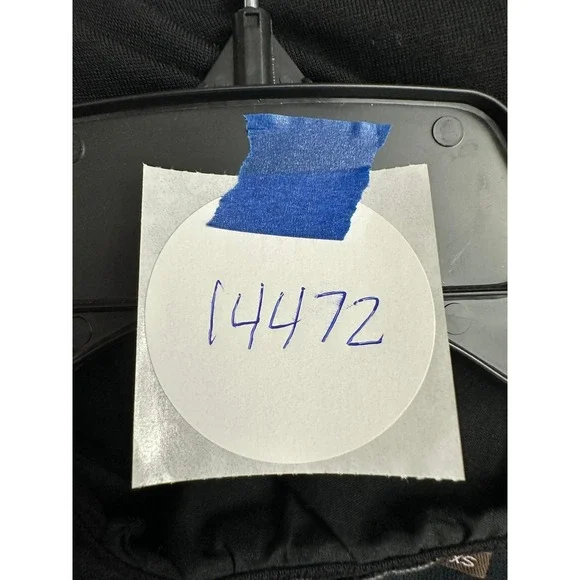 J McLaughlin Womens Minimalist Black Wool Bamboo Ruffle Wrap Top Size XS Office - Picture 8 of 8